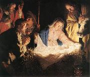 HONTHORST, Gerrit van Adoration of the Shepherds  sf oil painting picture wholesale
